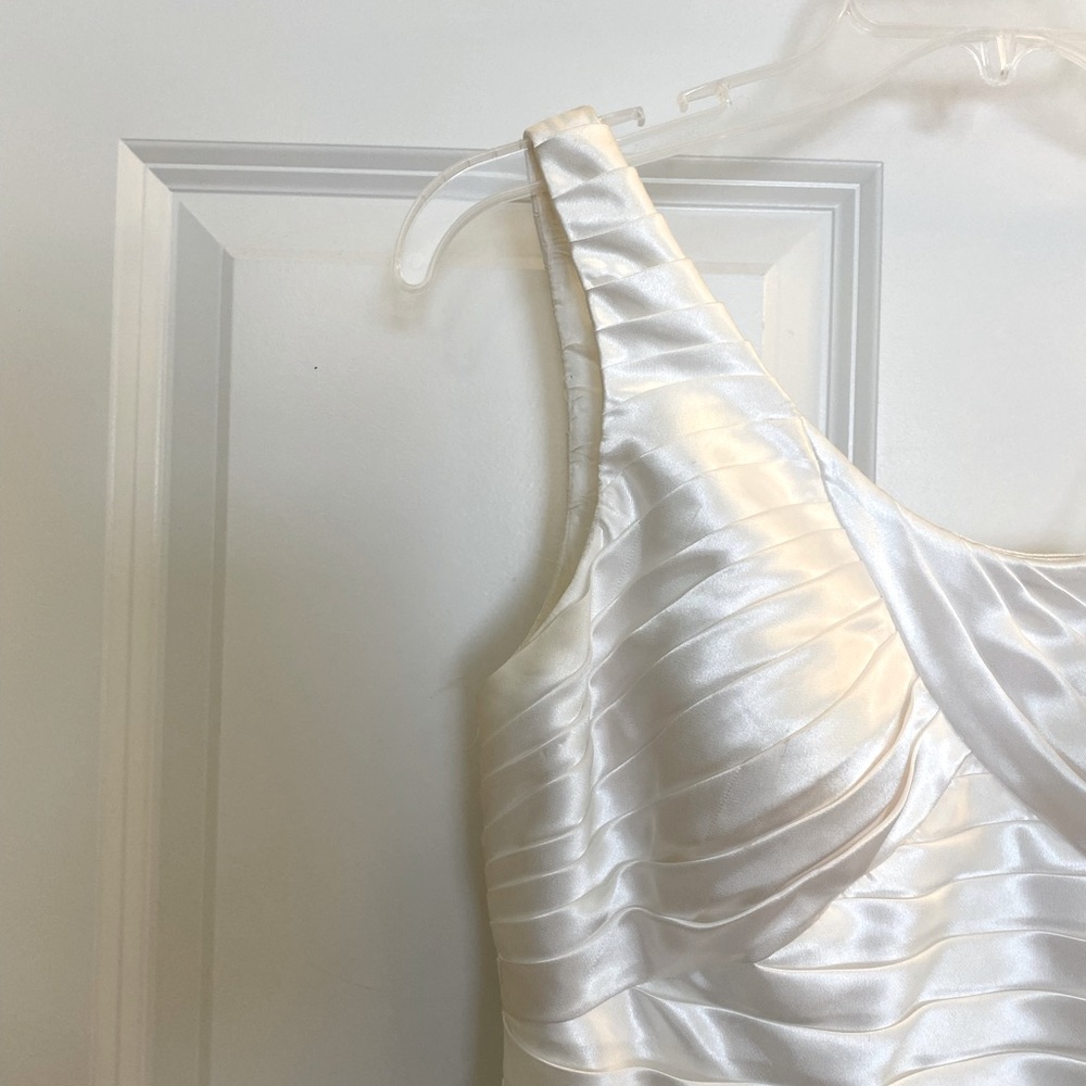 White One Shoulder Mini Dress - Picture 2 of 5